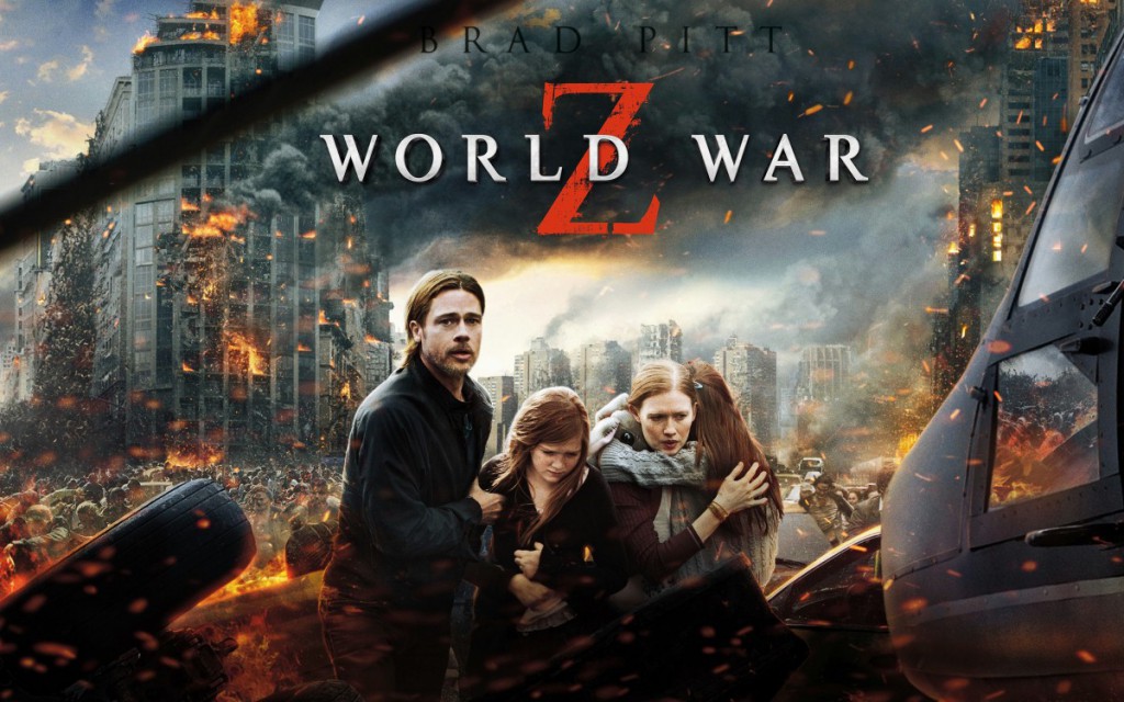 Brad Pitt na plakacie filmu "World War Z"